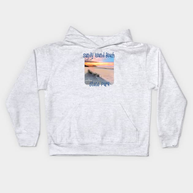 Sandy Island Beach State Park, New York Kids Hoodie by MMcBuck